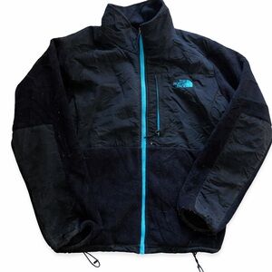The North Face Women’s Black Fleece Jacket with Blue Zip Trim